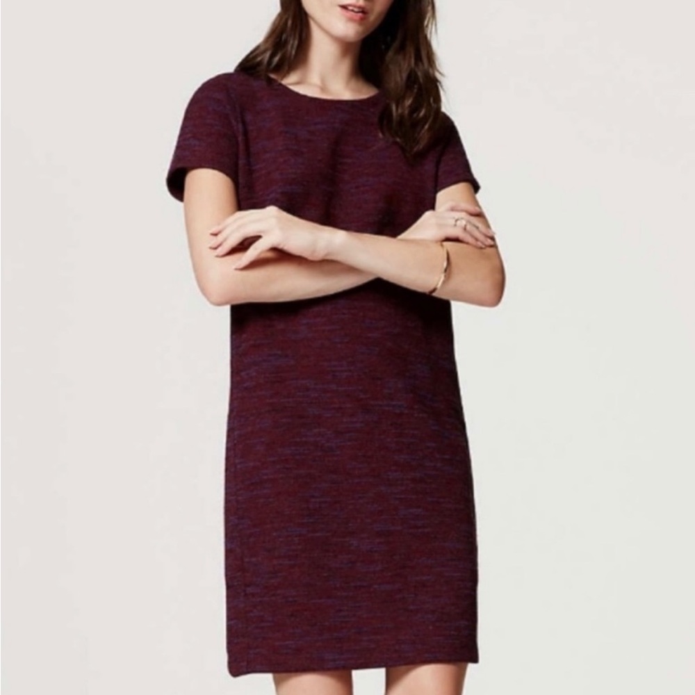Loft Spacedye Shift Dress size small petite